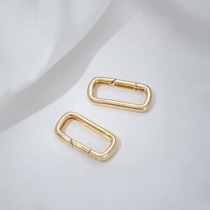 Threaded heart-shaped buckle, oval spring buckle, lobster buckle, bamboo ring buckle