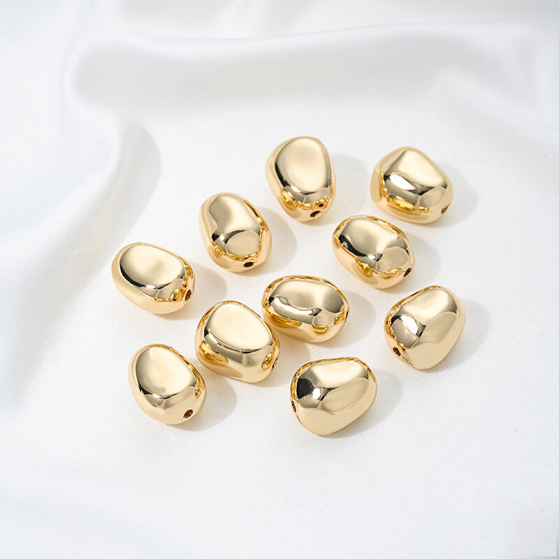 14K gold-plated special-shaped pearls Baroque irregular stone spacer beads