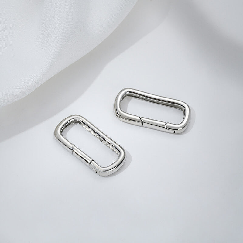 Threaded heart-shaped buckle, oval spring buckle, lobster buckle, bamboo ring buckle