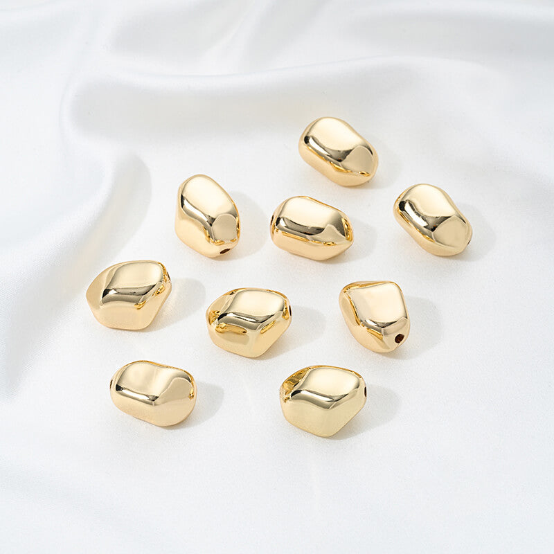 14K gold-plated special-shaped pearls Baroque irregular stone spacer beads