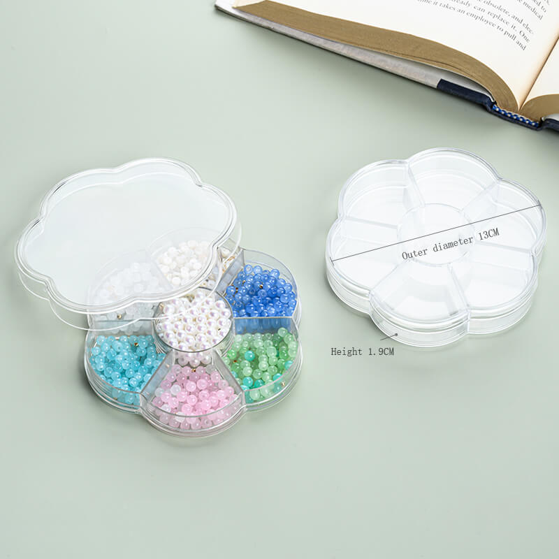 Transparent plastic storage box with lid