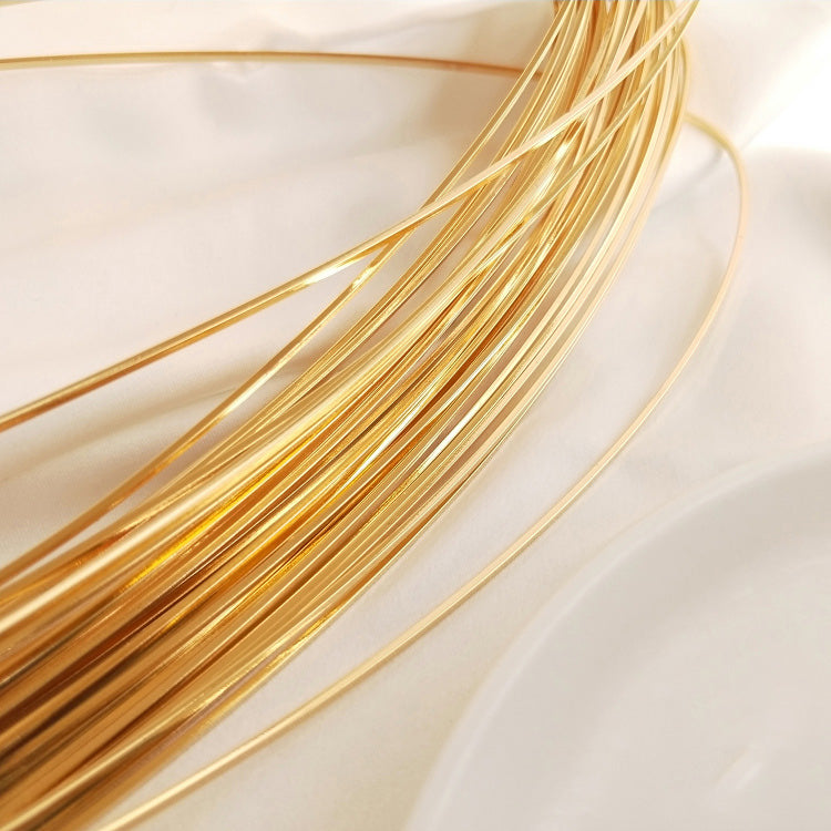 Copper hard wire,Square wire 14k gold-plated(1 meter)