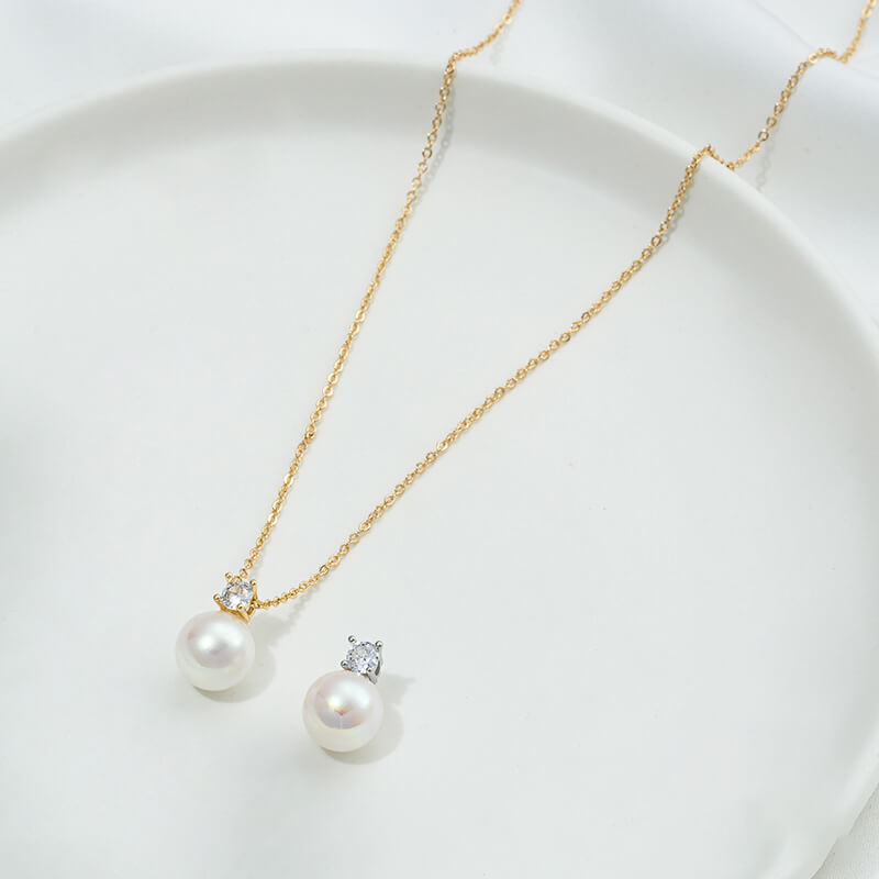 14K gold-plated classic Princess Diana single zirconium bead needle empty spacer bead