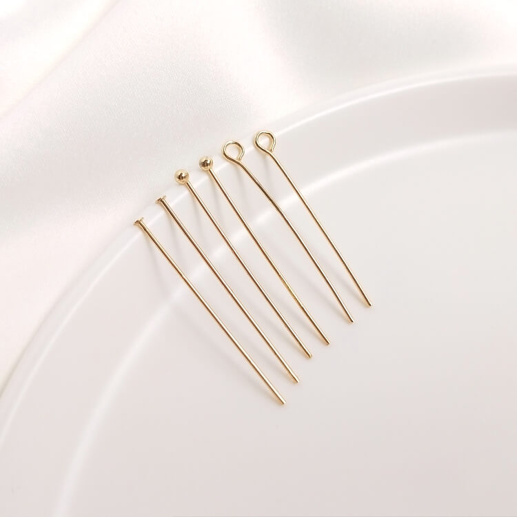 14K gold-plated color-preserving T-needle 9-needle round ball-head needle