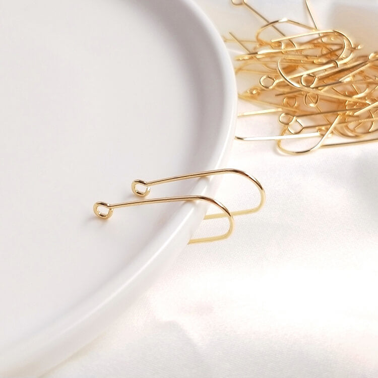 Earring Hooks – 14K Gold Plated Durable French Hook Earwires for DIY Jewelry