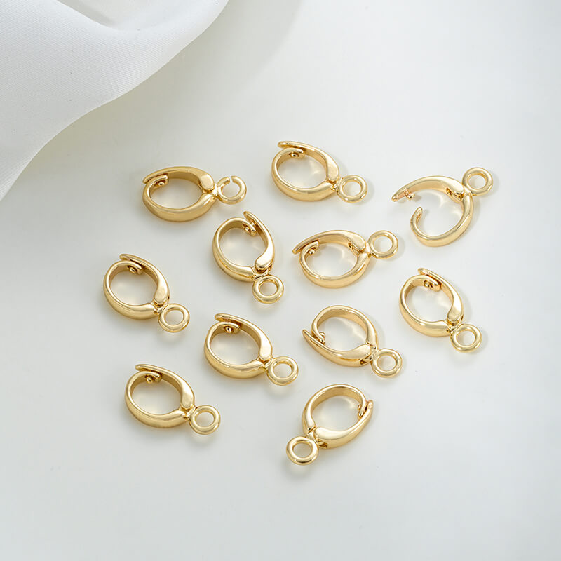 Pendant bails,14k gold-plated platinum with hanging ring/no hanging universal buckle