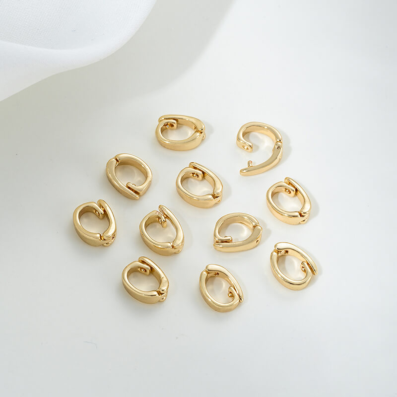 Pendant bails,14k gold-plated platinum with hanging ring/no hanging universal buckle