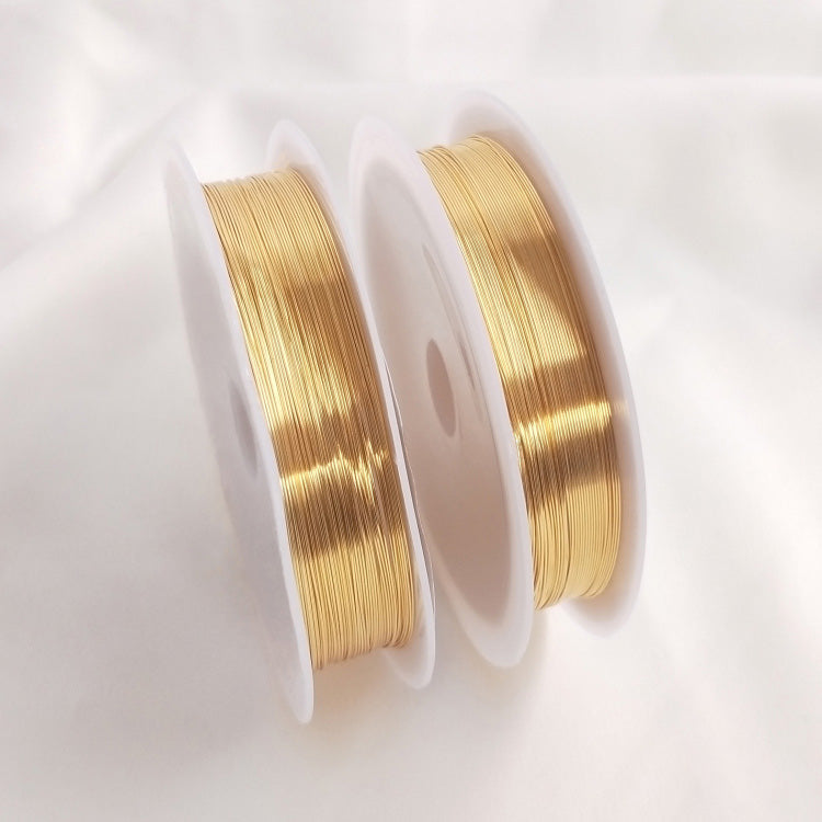 Wire Elements, Copper wire light gold, dark gold, rose pink, black, 14k gold, silver, 1 spool