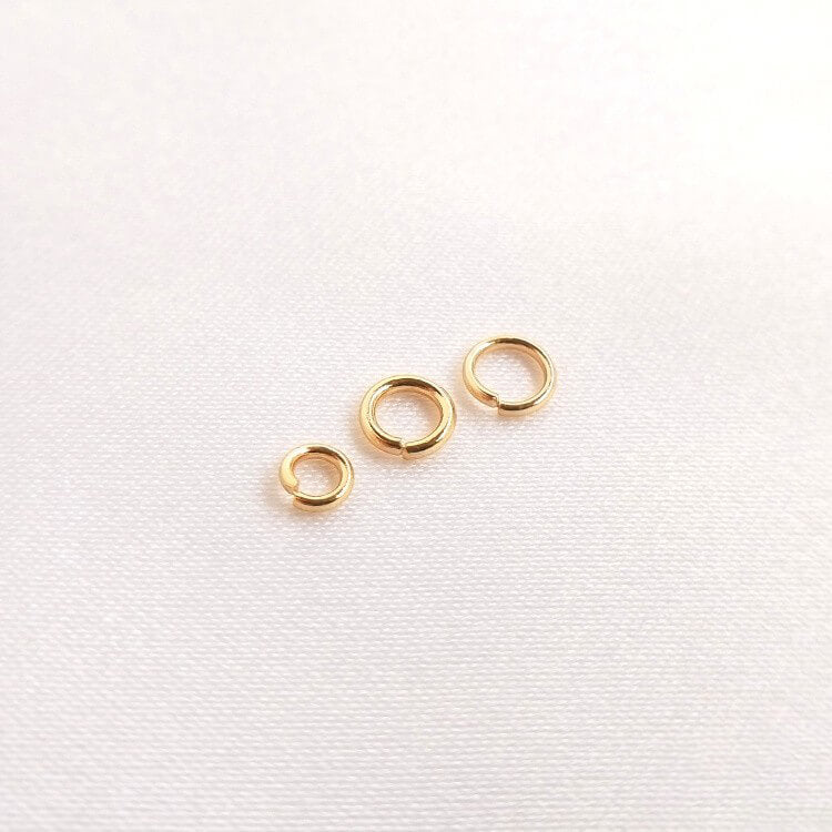 Copper-clad 14K gold-clad open ring