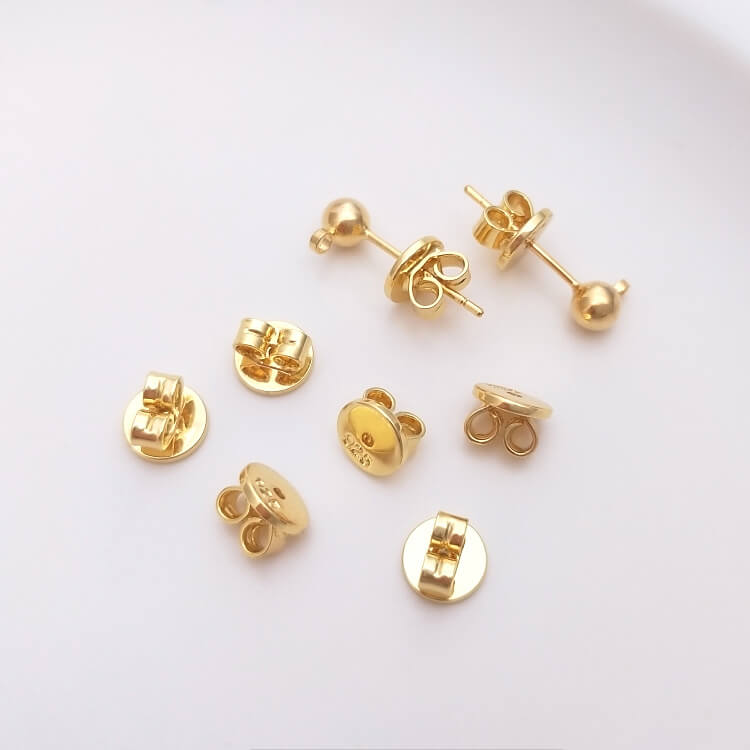 925 silver disc high-end earplugs 18k gold,platinum