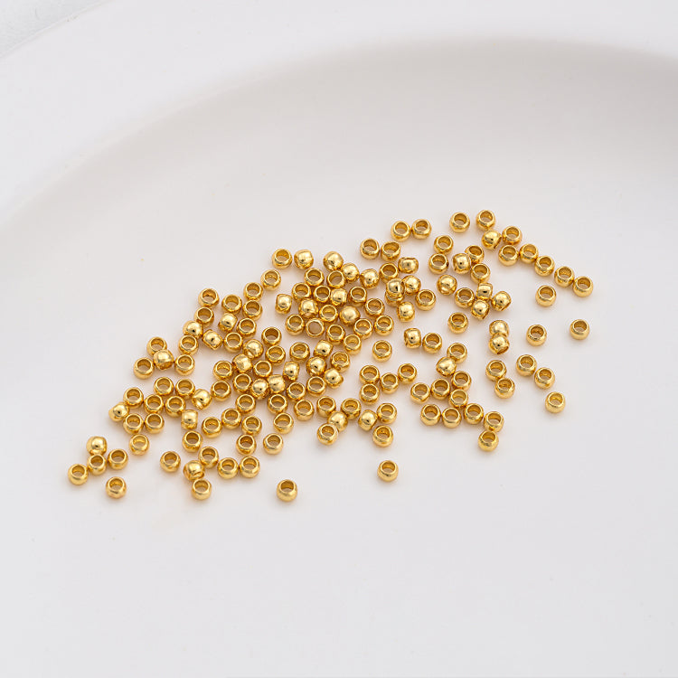 14K gold-plated platinum 18k gold and silver positioning beads 100 pieces