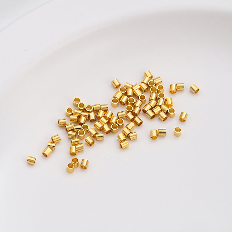 14K gold-plated platinum 18k gold and silver positioning tube 100 pieces