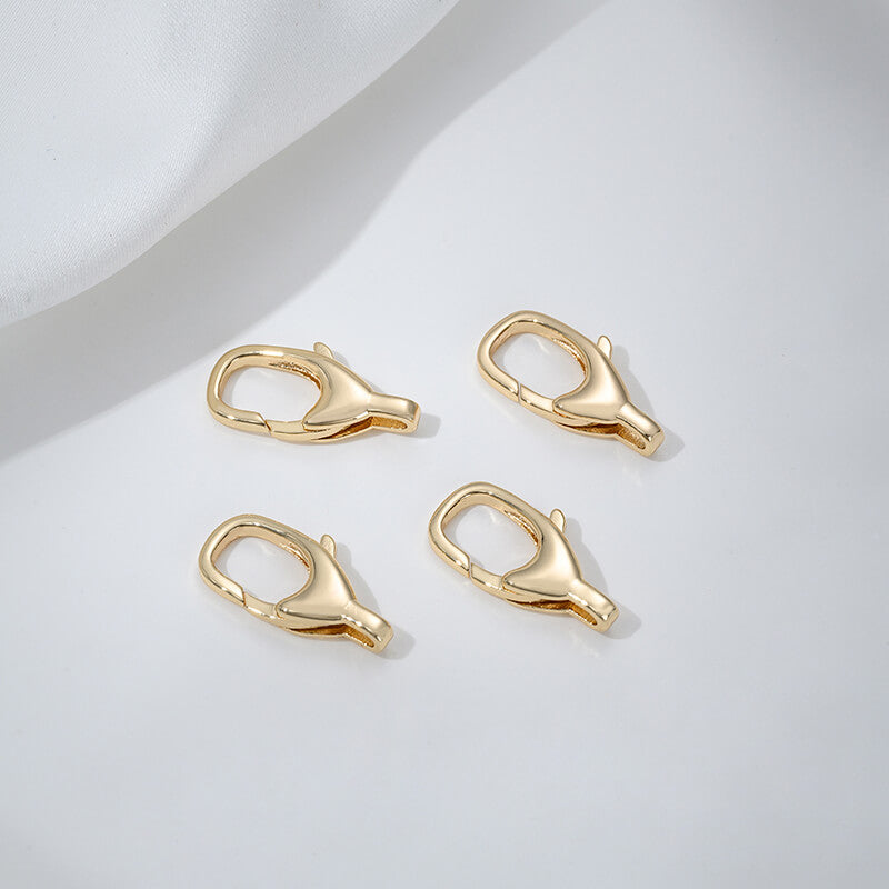 Threaded heart-shaped buckle, oval spring buckle, lobster buckle, bamboo ring buckle