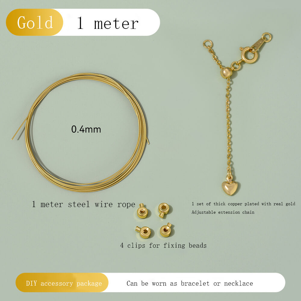 14k gold-plated pearl material package for small hole rice beads