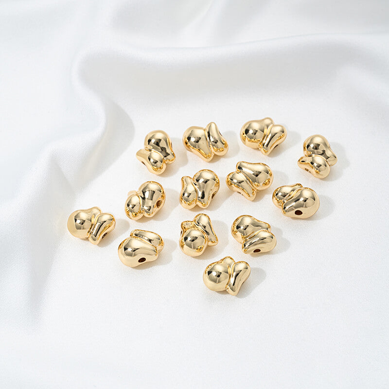14K gold-plated special-shaped pearls Baroque irregular stone spacer beads