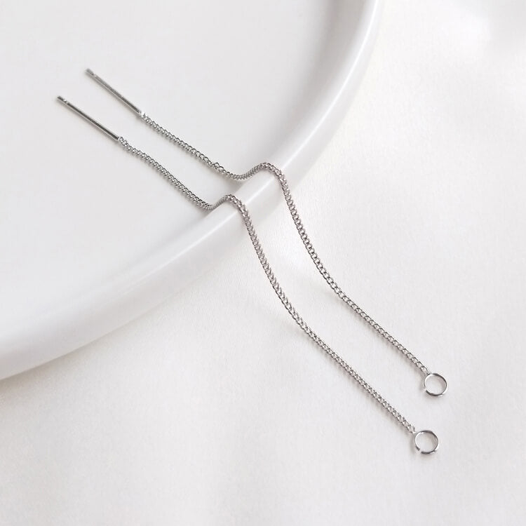 Earring Findings – 18K Gold Plated Copper Ear Wires, Rose & White Gold Threader Chains with Pins, Loops, and Open Rings for DIY Tassel Earrings