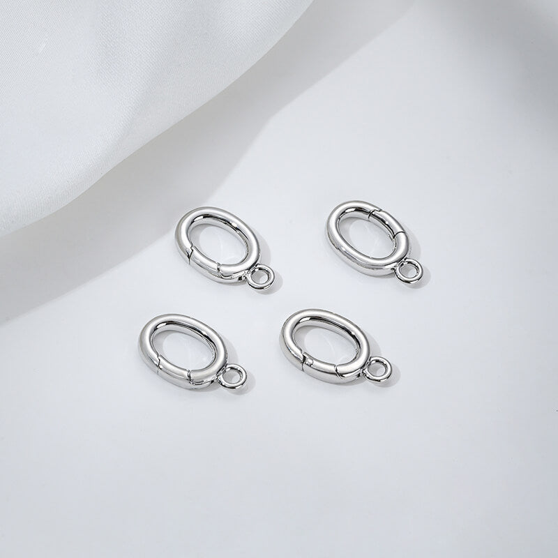 Threaded heart-shaped buckle, oval spring buckle, lobster buckle, bamboo ring buckle