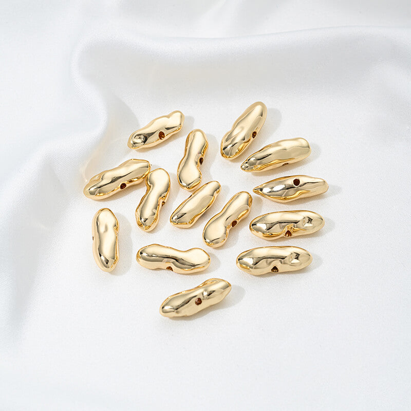 14K gold-plated special-shaped pearls Baroque irregular stone spacer beads