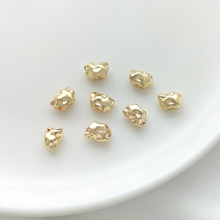 Irregular Baroque stone-shaped spacer beads