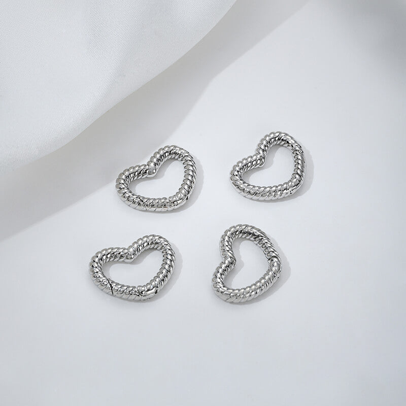 Threaded heart-shaped buckle, oval spring buckle, lobster buckle, bamboo ring buckle