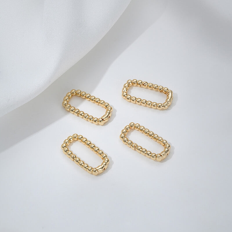 Threaded heart-shaped buckle, oval spring buckle, lobster buckle, bamboo ring buckle