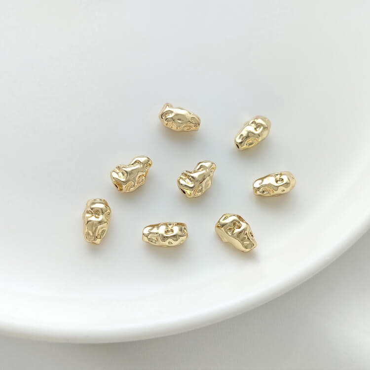 Irregular Baroque stone-shaped spacer beads