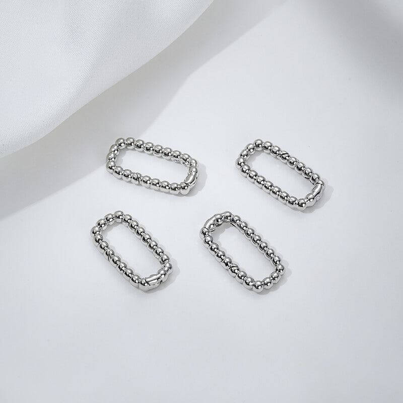 Threaded heart-shaped buckle, oval spring buckle, lobster buckle, bamboo ring buckle