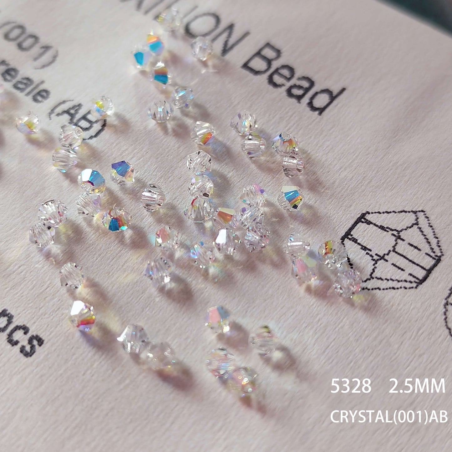Diamond Crystal Swarovski Transparent Ab Color(20 pcs/30 pcs/100 pcs)