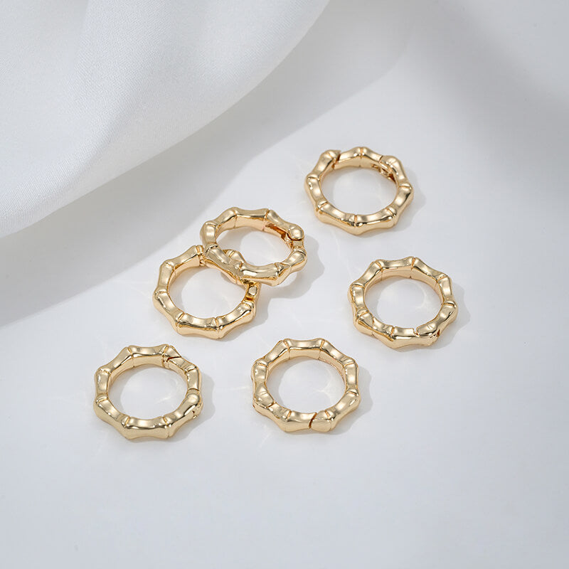 Threaded heart-shaped buckle, oval spring buckle, lobster buckle, bamboo ring buckle