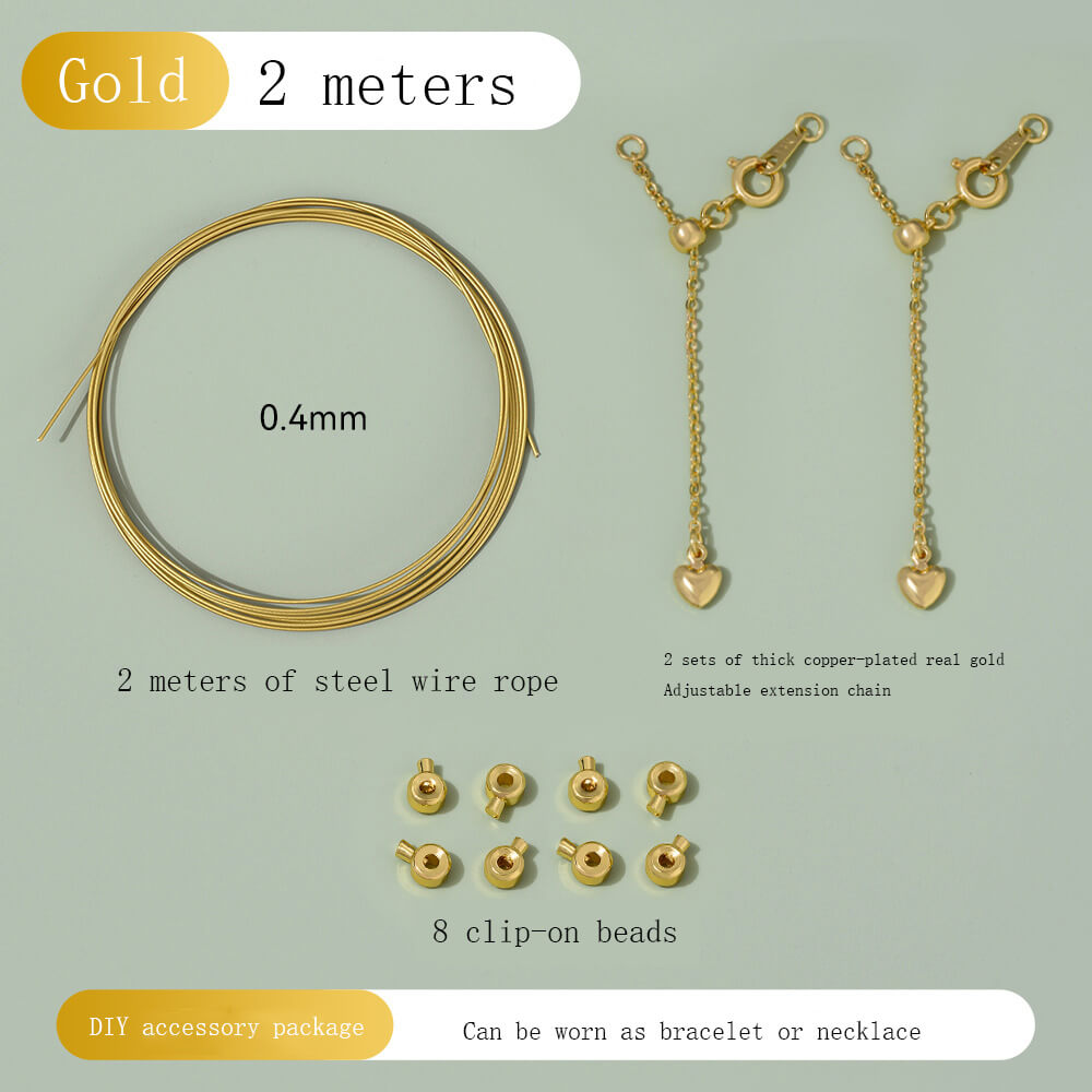 14k gold-plated pearl material package for small hole rice beads