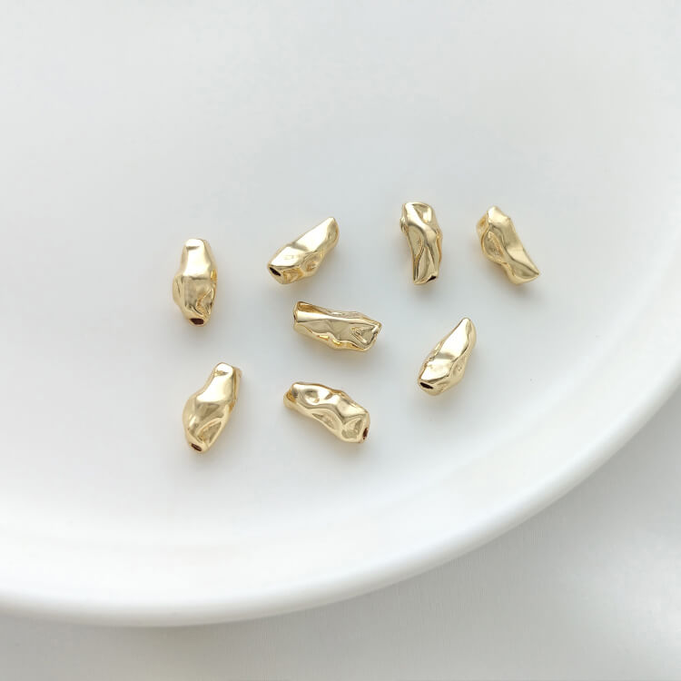 Irregular Baroque stone-shaped spacer beads