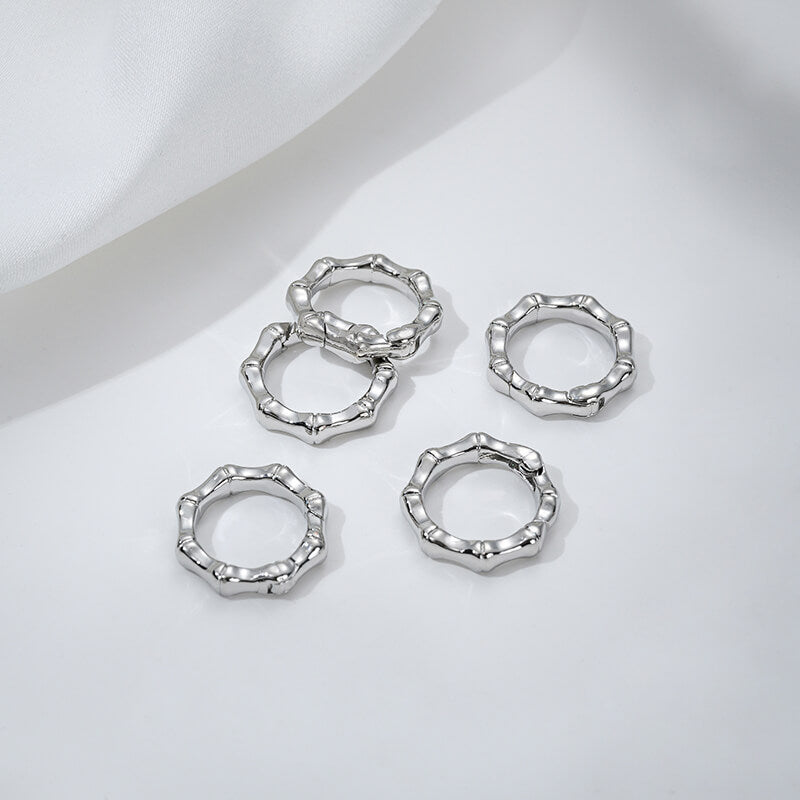 Threaded heart-shaped buckle, oval spring buckle, lobster buckle, bamboo ring buckle