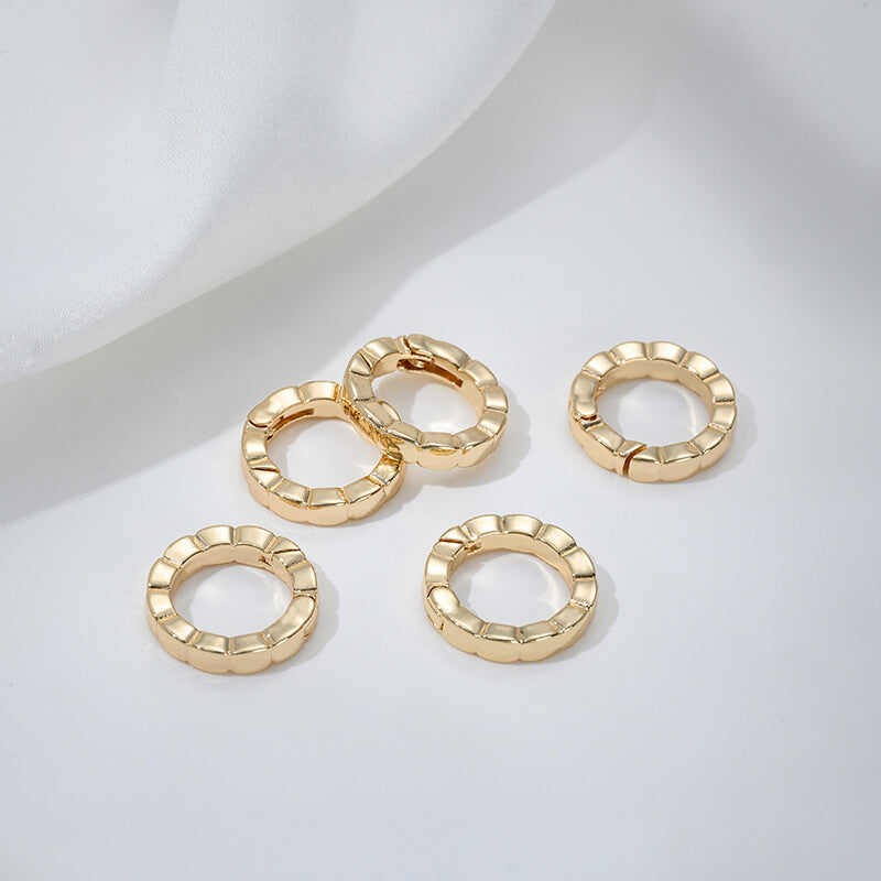Threaded heart-shaped buckle, oval spring buckle, lobster buckle, bamboo ring buckle