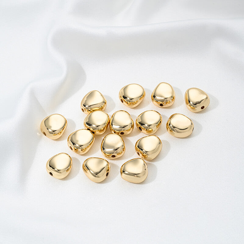 14K gold-plated special-shaped pearls Baroque irregular stone spacer beads