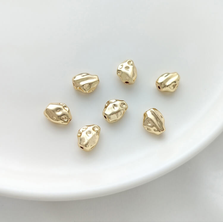 Irregular Baroque stone-shaped spacer beads