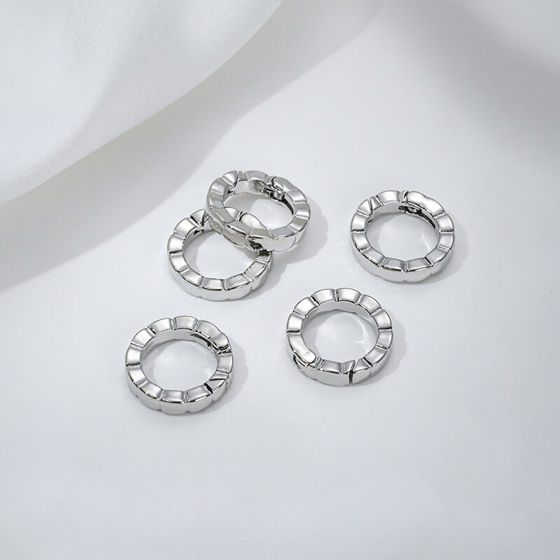 Threaded heart-shaped buckle, oval spring buckle, lobster buckle, bamboo ring buckle