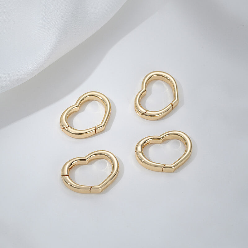 Threaded heart-shaped buckle, oval spring buckle, lobster buckle, bamboo ring buckle