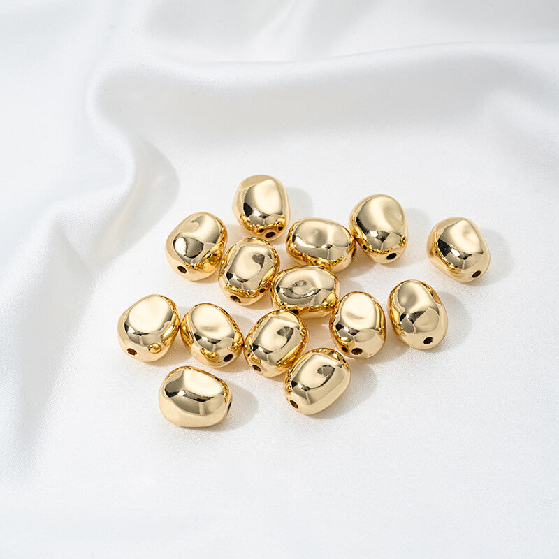 14K gold-plated special-shaped pearls Baroque irregular stone spacer beads