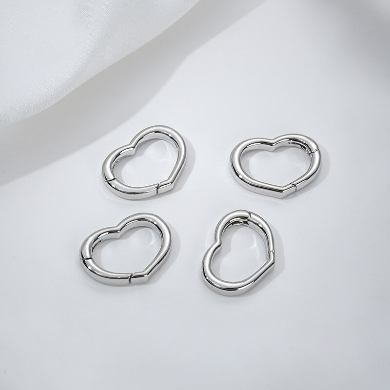Threaded heart-shaped buckle, oval spring buckle, lobster buckle, bamboo ring buckle