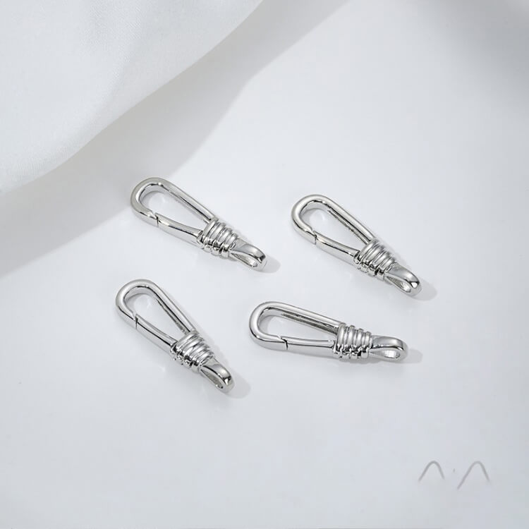 Threaded heart-shaped buckle, oval spring buckle, lobster buckle, bamboo ring buckle