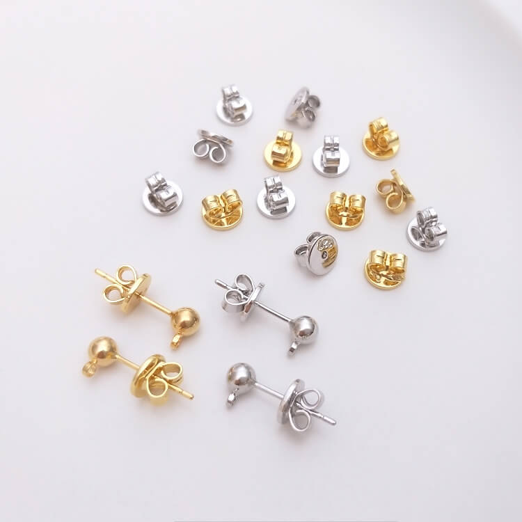 925 silver disc high-end earplugs 18k gold,platinum