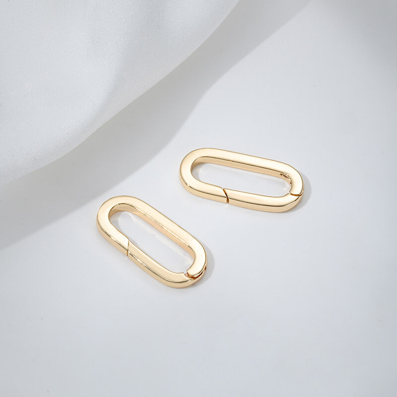 Threaded heart-shaped buckle, oval spring buckle, lobster buckle, bamboo ring buckle