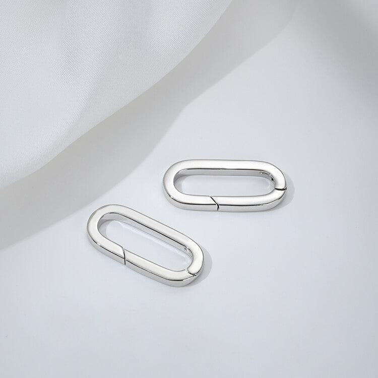 Threaded heart-shaped buckle, oval spring buckle, lobster buckle, bamboo ring buckle