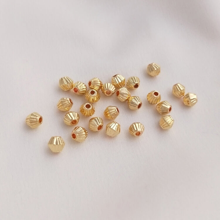 Faceted beads Pumpkin beads Lantern beads Diamond spacer beads