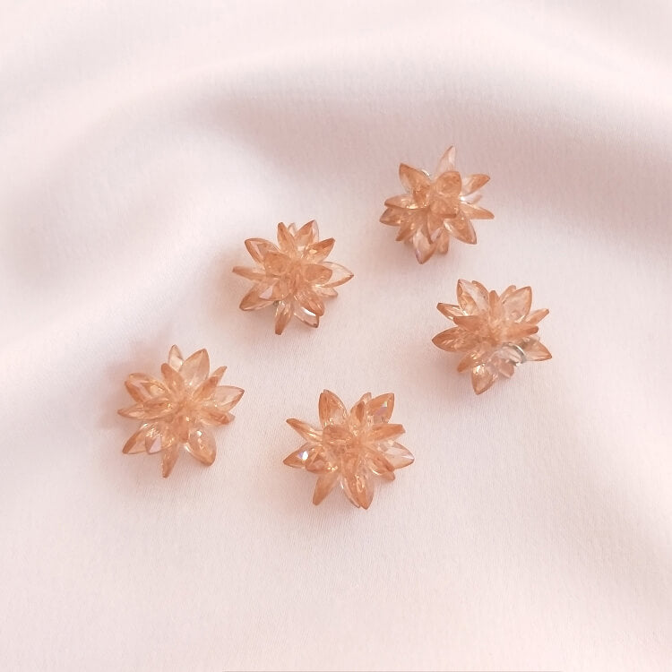 Zircon woven snowflake ball DIY pendant spacer beads