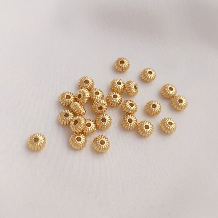 Faceted beads Pumpkin beads Lantern beads Diamond spacer beads
