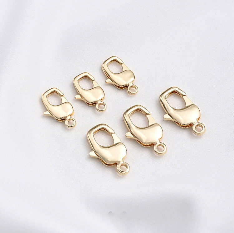 Crab claw lobster clasp 14k gold-plated platinum