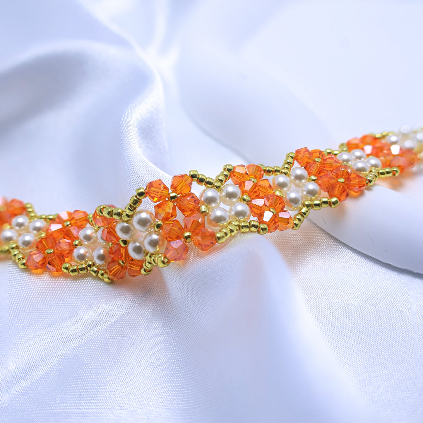 Chirimiri Handmade Crystal & Pearl Series Bracelet – Apollo’s Muse Inspired
