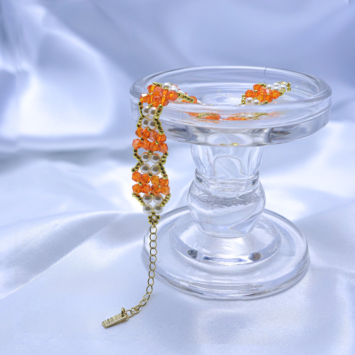 Chirimiri Handmade Crystal & Pearl Series Bracelet – Apollo’s Muse Inspired