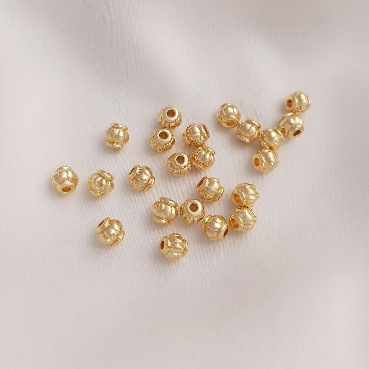 Faceted beads Pumpkin beads Lantern beads Diamond spacer beads